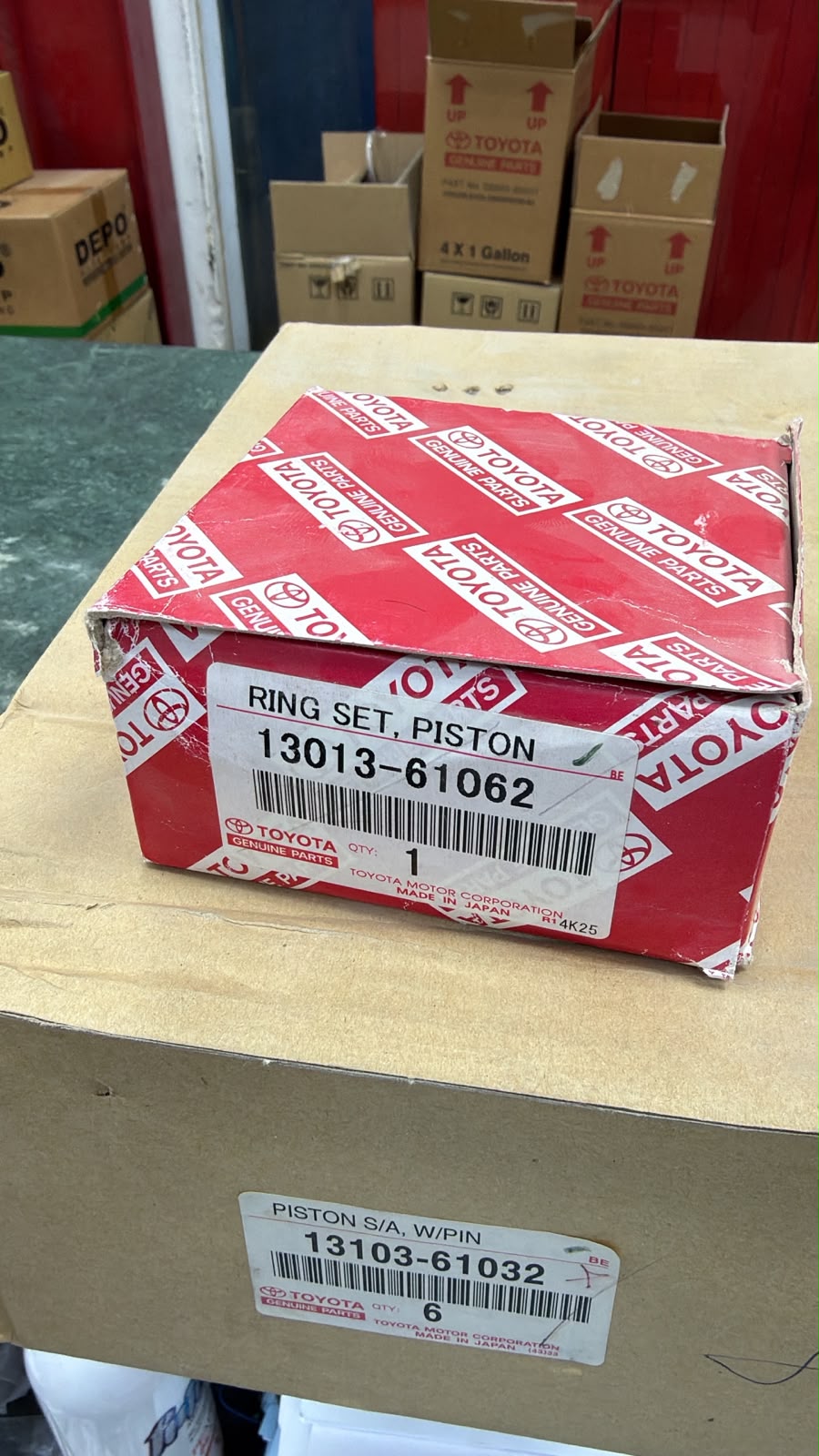 3FE Piston and Ring Set Toyota Land Cruiser OEM FJ62 FJ80 New 0.50mm Over