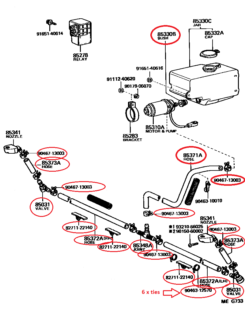 Headlight Washer Overhaul Kit The Rust Farmers